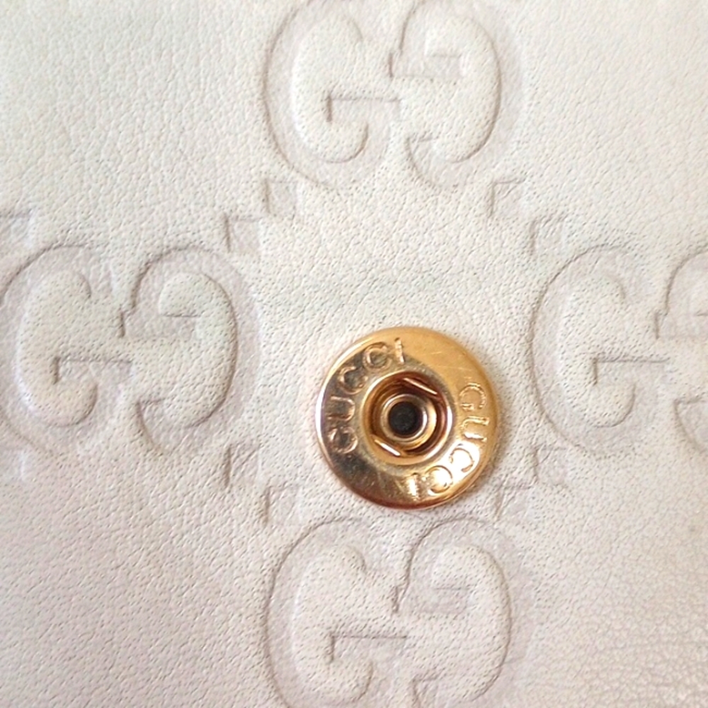 GUCCI-BEIGE LEATHER KEY HOLDER CASE - Picture 10 of 12